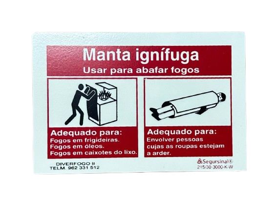 Sinal Manta Ignífuga