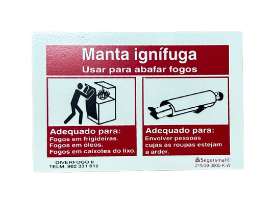 Sinal Manta Ignífuga